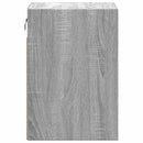 vidaXL 2 db szürke sonoma színű fali éjjeliszekrény LED-világítással