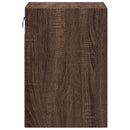 vidaXL 2 db barna tölgy színű éjjeliszekrény LED-világítással