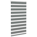 vidaXL zebrafüggönnyel sötét szürke szövetszélesség 85,9 cm poliészter
