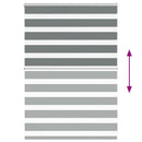 vidaXL zebrafüggönnyel sötét szürke szövetszélesség 95,9 cm poliészter