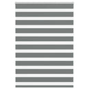 vidaXL zebrafüggönnyel sötét szürke szövetszélesség 100,9cm poliészter