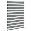 vidaXL zebrafüggönnyel sötét szürke szövetszélesség 100,9cm poliészter