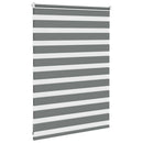 vidaXL zebrafüggönnyel sötét szürke szövetszélesség 105,9cm poliészter