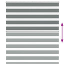 vidaXL zebrafüggönnyel sötét szürke szövetszélesség 115,9cm poliészter