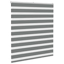 vidaXL zebrafüggönnyel sötét szürke szövetszélesség 125,9cm poliészter