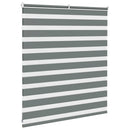 vidaXL zebrafüggönnyel sötét szürke szövetszélesség 130,9cm poliészter