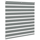 vidaXL zebrafüggönnyel sötét szürke szövetszélesség 135,9cm poliészter