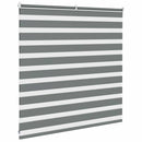 vidaXL zebrafüggönnyel sötét szürke szövetszélesség 140,9cm poliészter