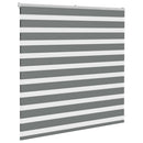 vidaXL zebrafüggönnyel sötét szürke szövetszélesség 145,9cm poliészter