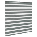 vidaXL zebrafüggönnyel sötét szürke szövetszélesség 145,9cm poliészter