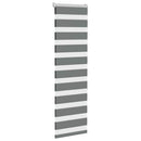 vidaXL zebrafüggönnyel sötét szürke szövetszélesség 35,9 cm poliészter