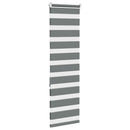 vidaXL zebrafüggönnyel sötét szürke szövetszélesség 35,9 cm poliészter