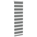 vidaXL zebrafüggönnyel sötét szürke szövetszélesség 45,9 cm poliészter