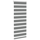 vidaXL zebrafüggönnyel sötét szürke szövetszélesség 50,9 cm poliészter