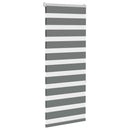 vidaXL zebrafüggönnyel sötét szürke szövetszélesség 55,9 cm poliészter