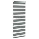 vidaXL zebrafüggönnyel sötét szürke szövetszélesség 55,9 cm poliészter