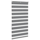 vidaXL zebrafüggönnyel sötét szürke szövetszélesség 75,9 cm poliészter