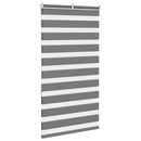 vidaXL zebrafüggönnyel sötét szürke szövetszélesség 80,9 cm poliészter