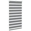 vidaXL zebrafüggönnyel sötét szürke szövetszélesség 85,9 cm poliészter