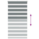 vidaXL zebrafüggönnyel sötét szürke szövetszélesség 85,9 cm poliészter