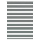 vidaXL zebrafüggönnyel sötét szürke szövetszélesség 100,9cm poliészter