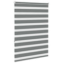 vidaXL zebrafüggönnyel sötét szürke szövetszélesség 105,9cm poliészter