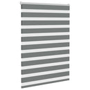 vidaXL zebrafüggönnyel sötét szürke szövetszélesség 110,9cm poliészter