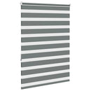 vidaXL zebrafüggönnyel sötét szürke szövetszélesség 110,9cm poliészter