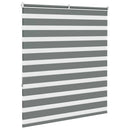 vidaXL zebrafüggönnyel sötét szürke szövetszélesség 115,9cm poliészter