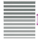 vidaXL zebrafüggönnyel sötét szürke szövetszélesség 115,9cm poliészter