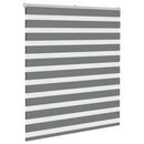 vidaXL zebrafüggönnyel sötét szürke szövetszélesség 125,9cm poliészter