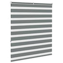 vidaXL zebrafüggönnyel sötét szürke szövetszélesség 125,9cm poliészter