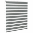 vidaXL zebrafüggönnyel sötét szürke szövetszélesség 130,9cm poliészter