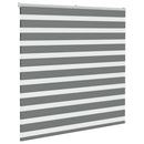 vidaXL zebrafüggönnyel sötét szürke szövetszélesség 135,9cm poliészter