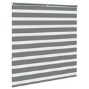 vidaXL zebrafüggönnyel sötét szürke szövetszélesség 140,9cm poliészter