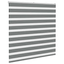 vidaXL zebrafüggönnyel sötét szürke szövetszélesség 145,9cm poliészter