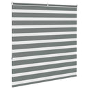 vidaXL zebrafüggönnyel sötét szürke szövetszélesség 145,9cm poliészter