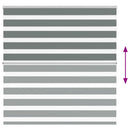 vidaXL zebrafüggönnyel sötét szürke szövetszélesség 145,9cm poliészter