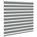 vidaXL zebrafüggönnyel sötét szürke szövetszélesség 150,9cm poliészter
