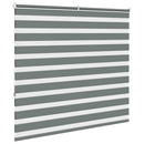 vidaXL zebrafüggönnyel sötét szürke szövetszélesség 155,9cm poliészter