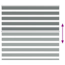 vidaXL zebrafüggönnyel sötét szürke szövetszélesség 155,9cm poliészter
