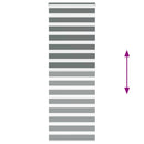 vidaXL zebrafüggönnyel sötét szürke szövetszélesség 70,9 cm poliészter