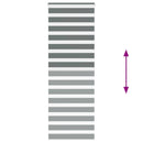 vidaXL zebrafüggönnyel sötét szürke szövetszélesség 75,9 cm poliészter