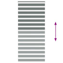 vidaXL zebrafüggönnyel sötét szürke szövetszélesség 90,9 cm poliészter