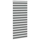 vidaXL zebrafüggönnyel sötét szürke szövetszélesség 95,9 cm poliészter