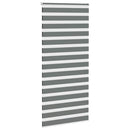 vidaXL zebrafüggönnyel sötét szürke szövetszélesség 100,9cm poliészter