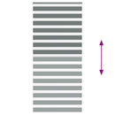vidaXL zebrafüggönnyel sötét szürke szövetszélesség 100,9cm poliészter