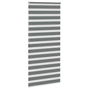 vidaXL zebrafüggönnyel sötét szürke szövetszélesség 105,9cm poliészter