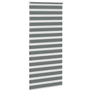 vidaXL zebrafüggönnyel sötét szürke szövetszélesség 110,9cm poliészter