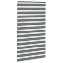 vidaXL zebrafüggönnyel sötét szürke szövetszélesség 120,9cm poliészter